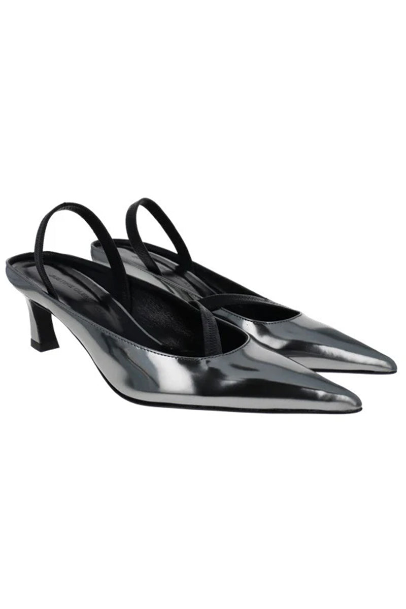 Justine Clenquet Sofia Slingbacks // Gunmetal