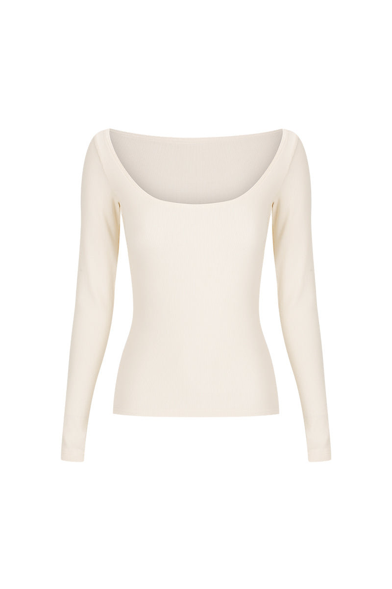 Dominique Healy Leo L/S Top // Vanilla