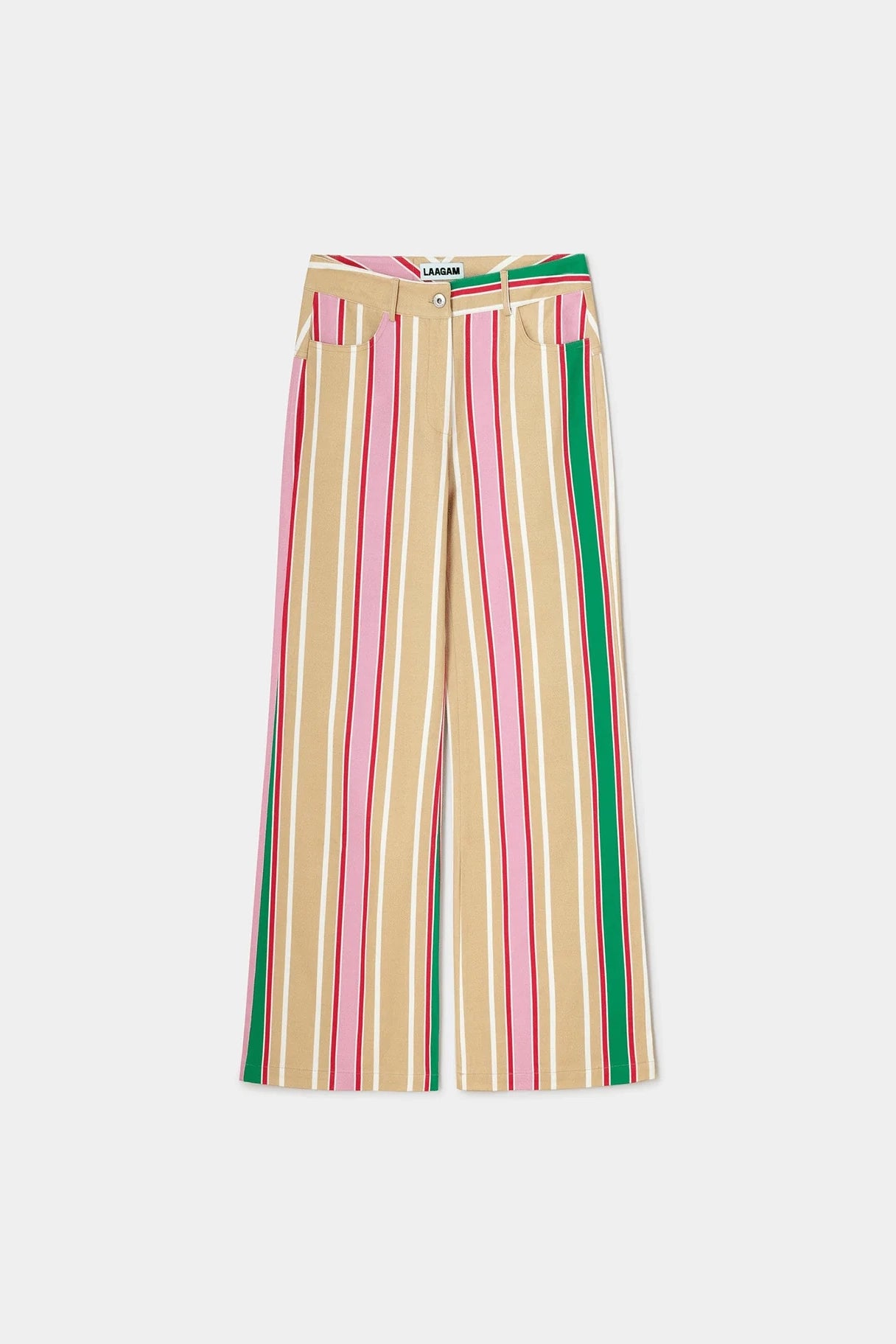 Laagam Leroy Twill Pants // Brown Striped