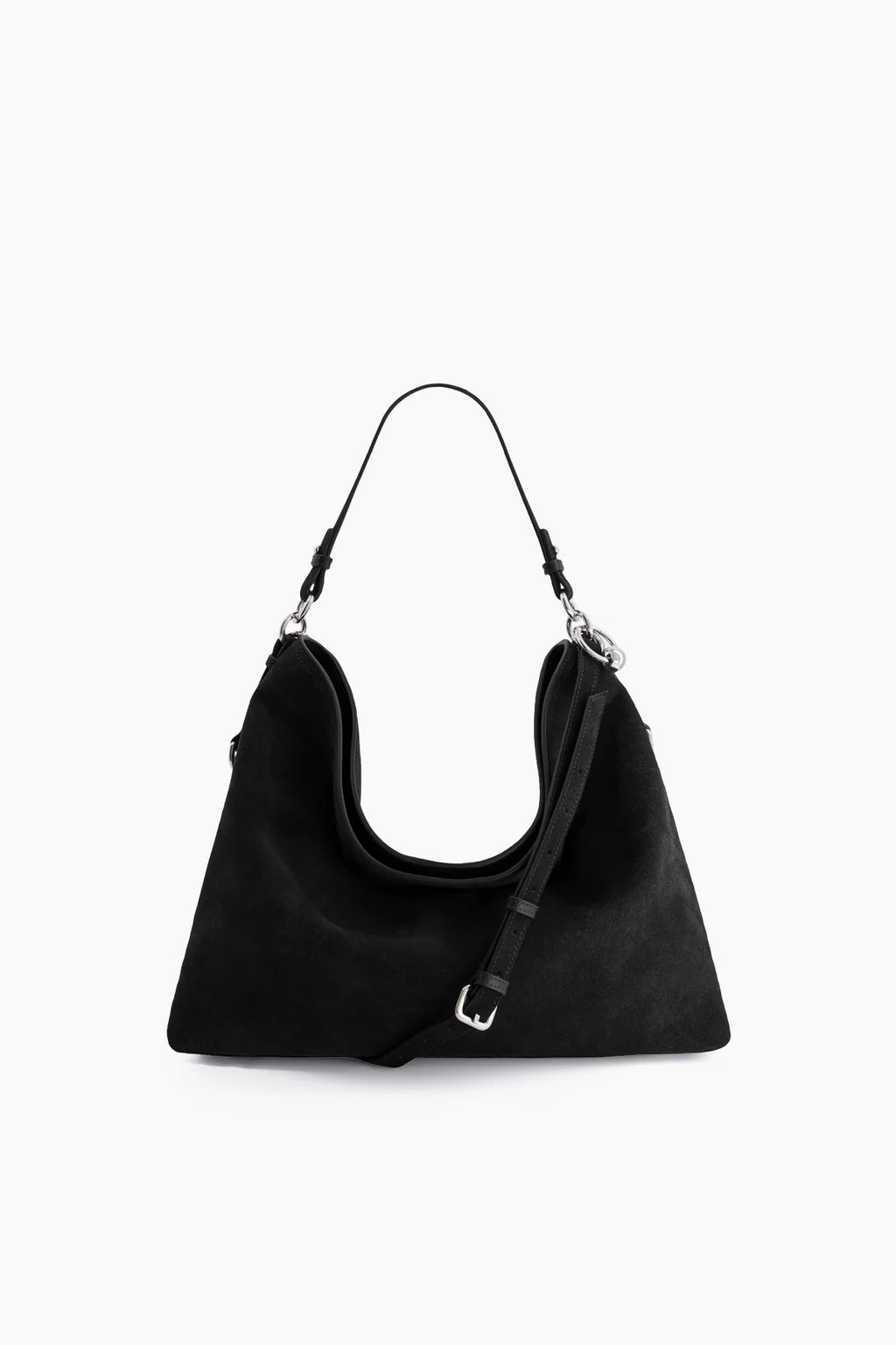 Justine Clenquet Marla Hobo Bag // Black Suede
