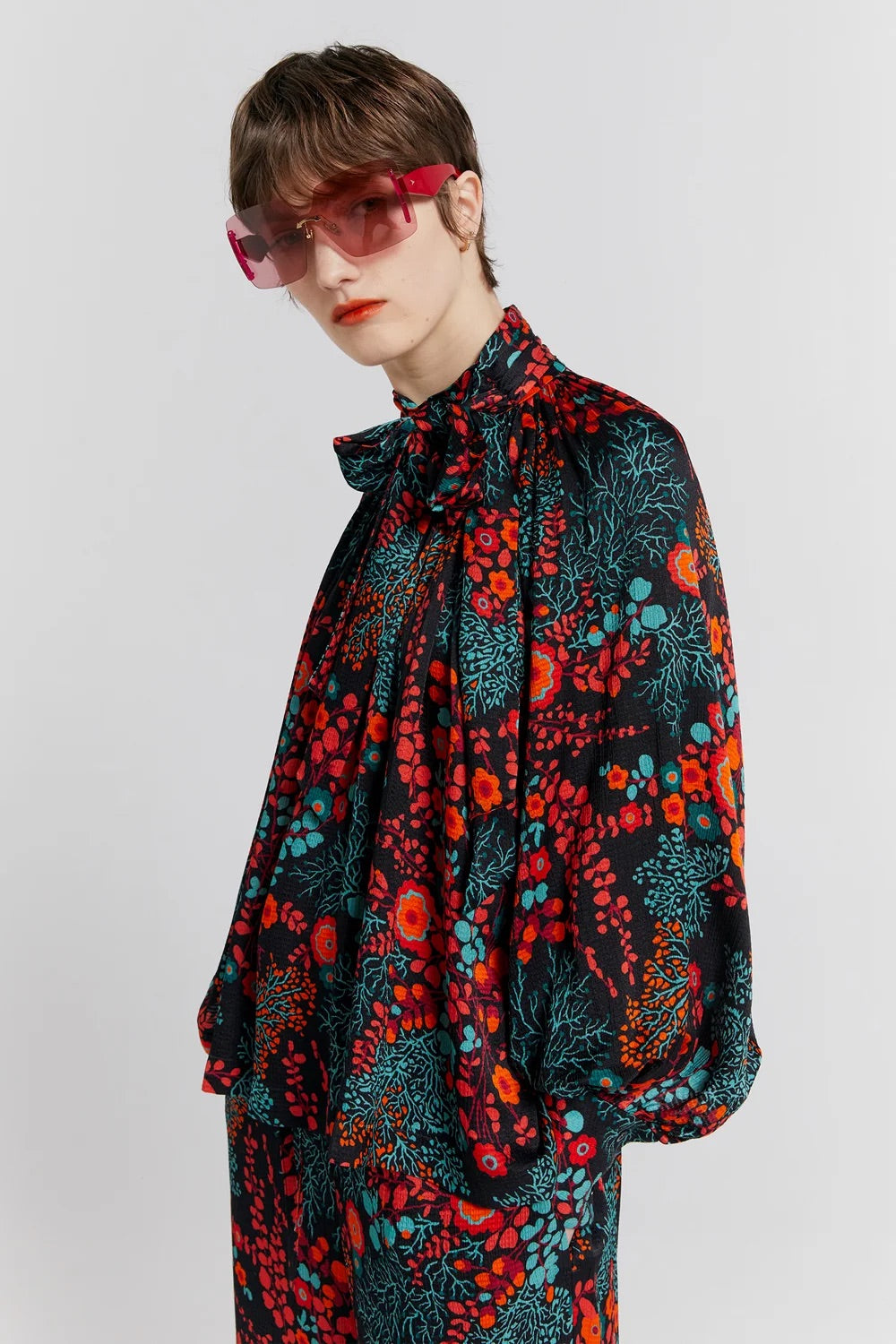 Karen Walker Meadow Bow Top // Electric Meadow