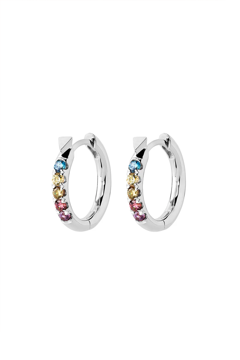 Karen Walker Miniaturist Earrings // Silver