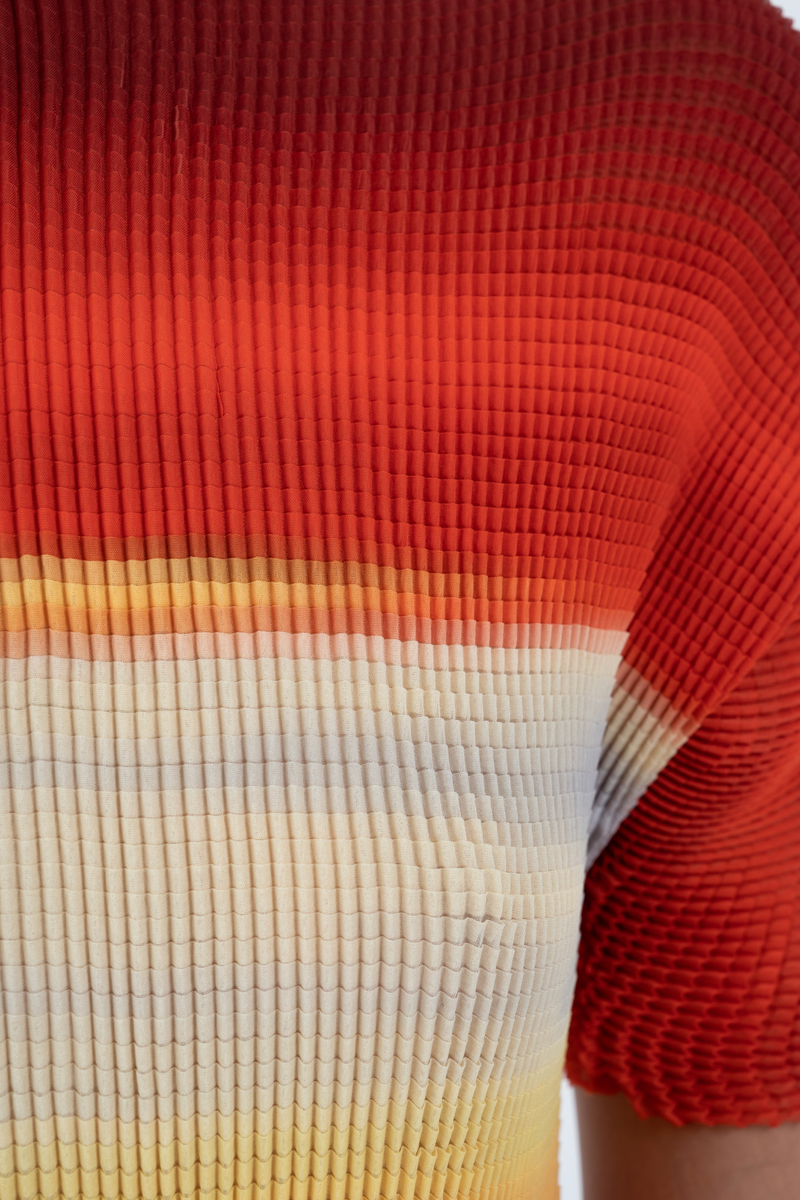 Arthur Waffle Pleat Tee // Mirage