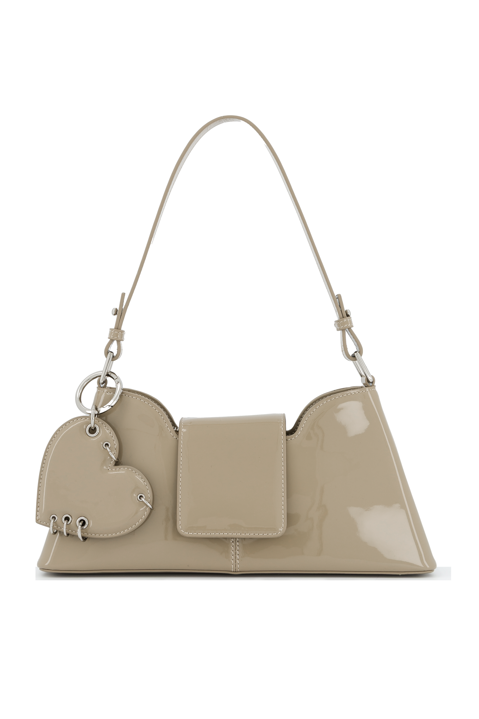 Justine Clenquet Marla Patent Bag // Sand