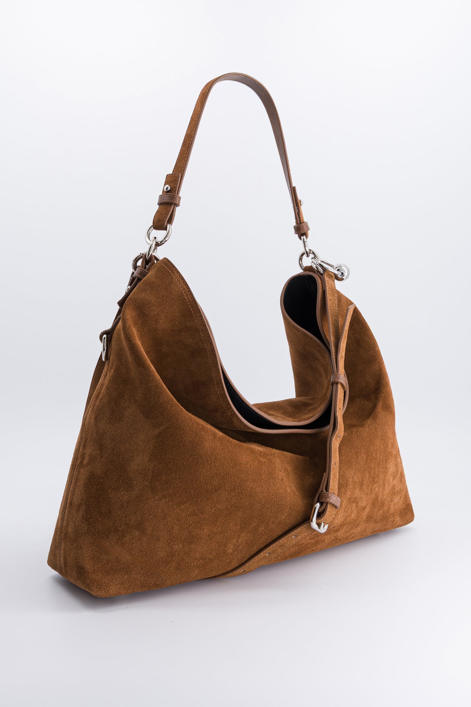 Justine Clenquet Marla Hobo Bag //  Brown Suede