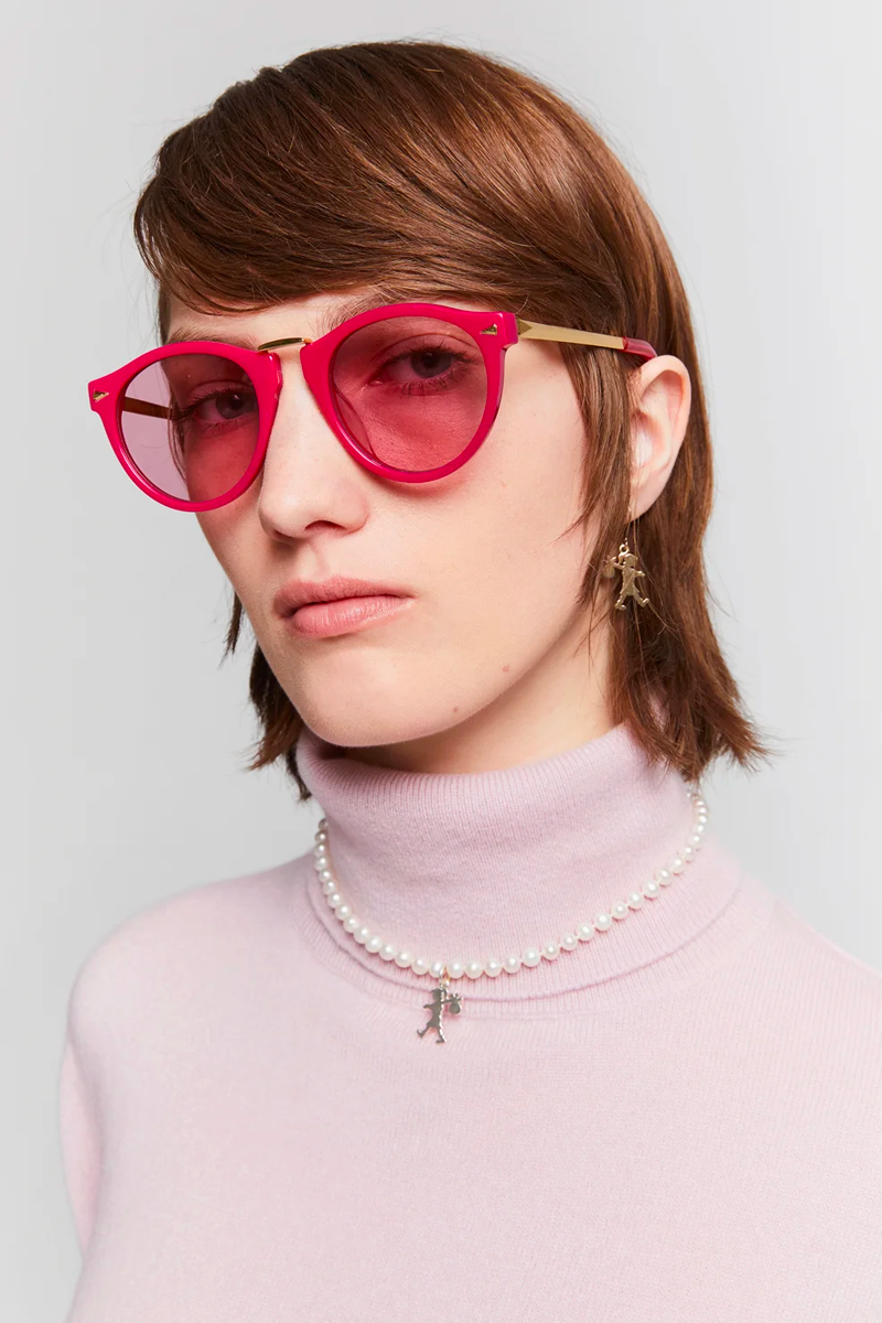 Karen Walker Classic Roll Neck Sweater // Pink