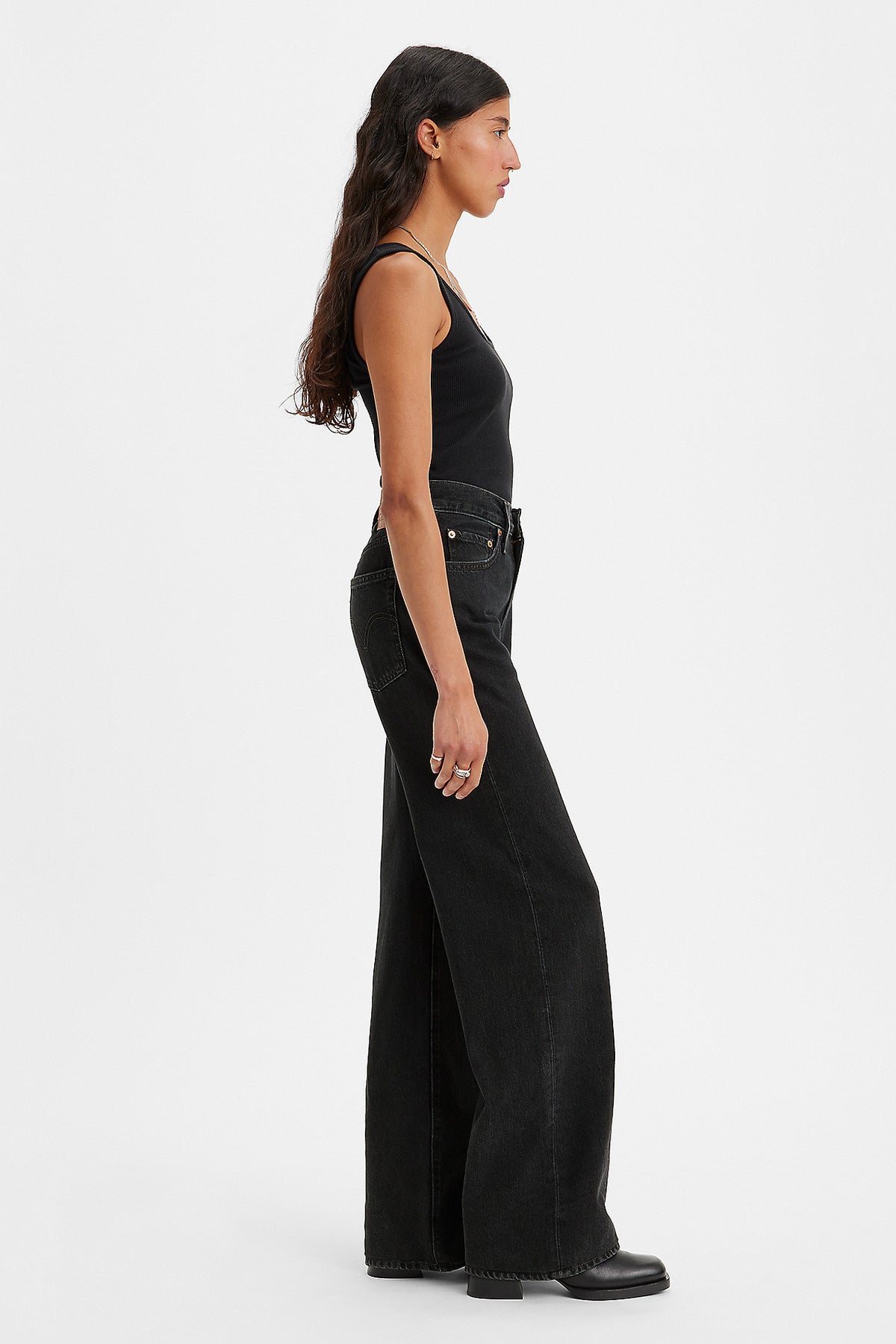 Levi's Ribcage Wide-Leg Jeans // Rosie Posie