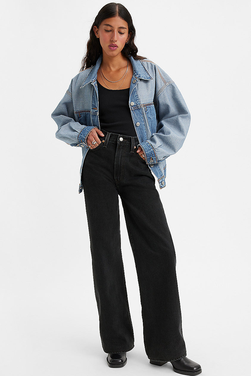 Levi's Ribcage Wide-Leg Jeans // Rosie Posie