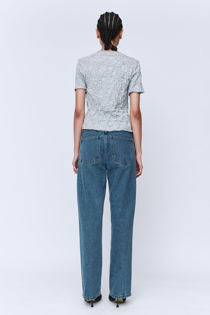 Wynn Hamlyn Scrunch T-Shirt // Grey