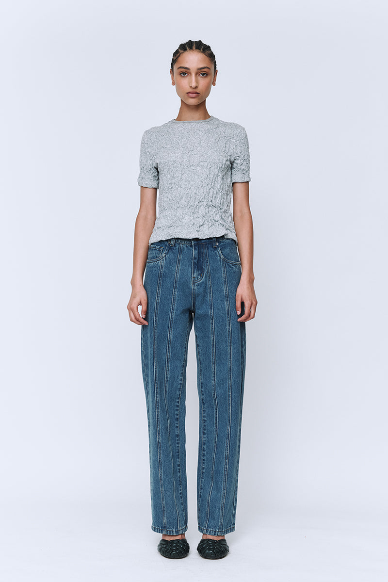 Wynn Hamlyn Scrunch T-Shirt // Grey