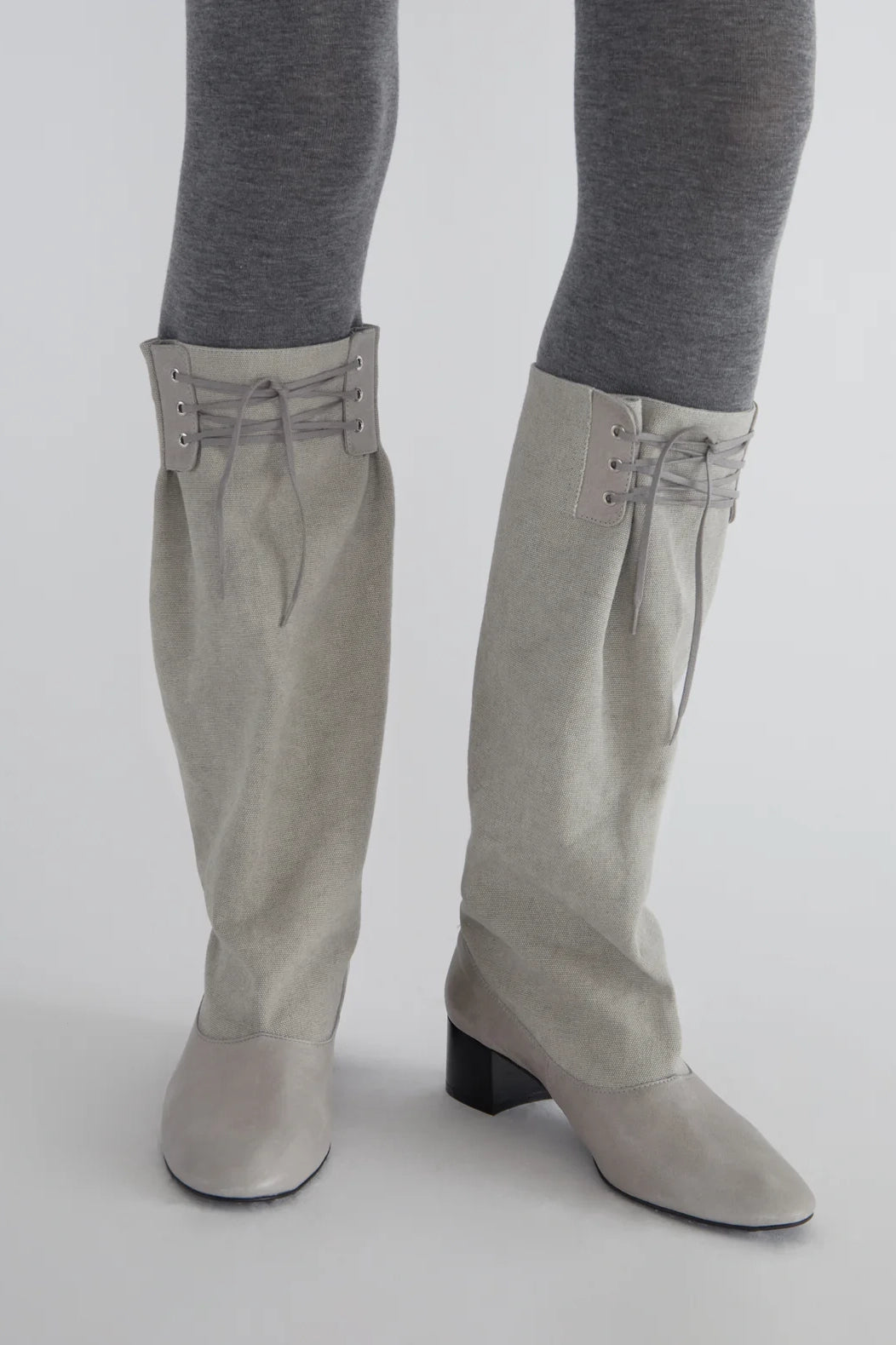 Paloma Wool Victoria Canvas Boots // Beige