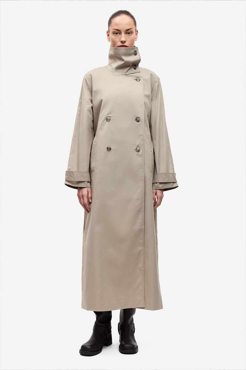 Samsøe Samsøe Sahayes Coat // Aluminium