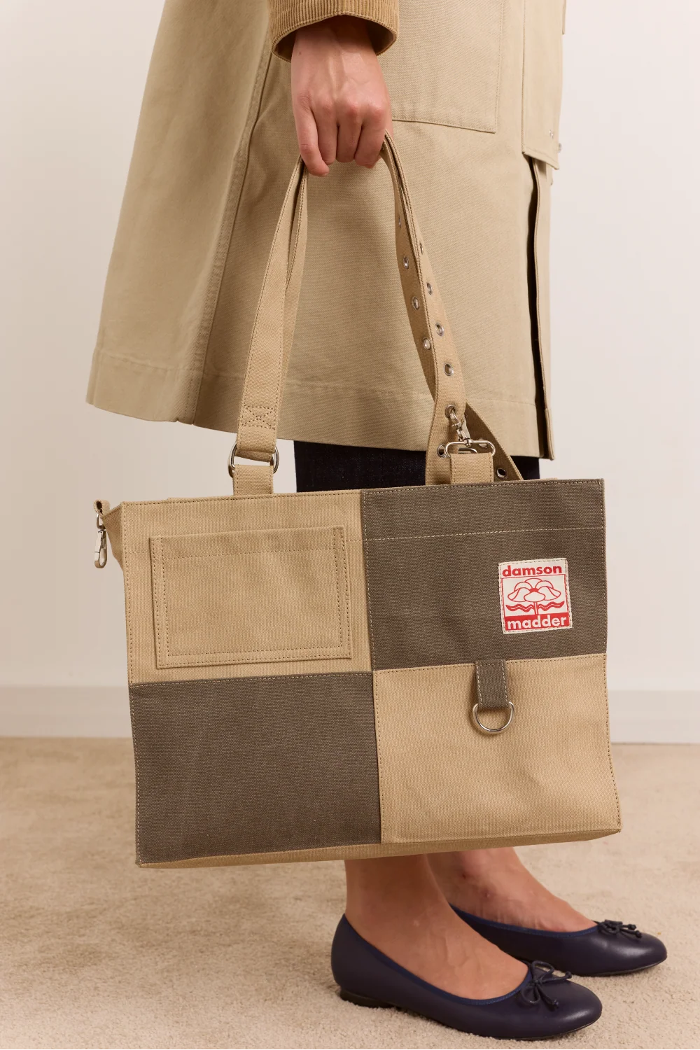 Damson Madder Veda Canvas Bag // Sand