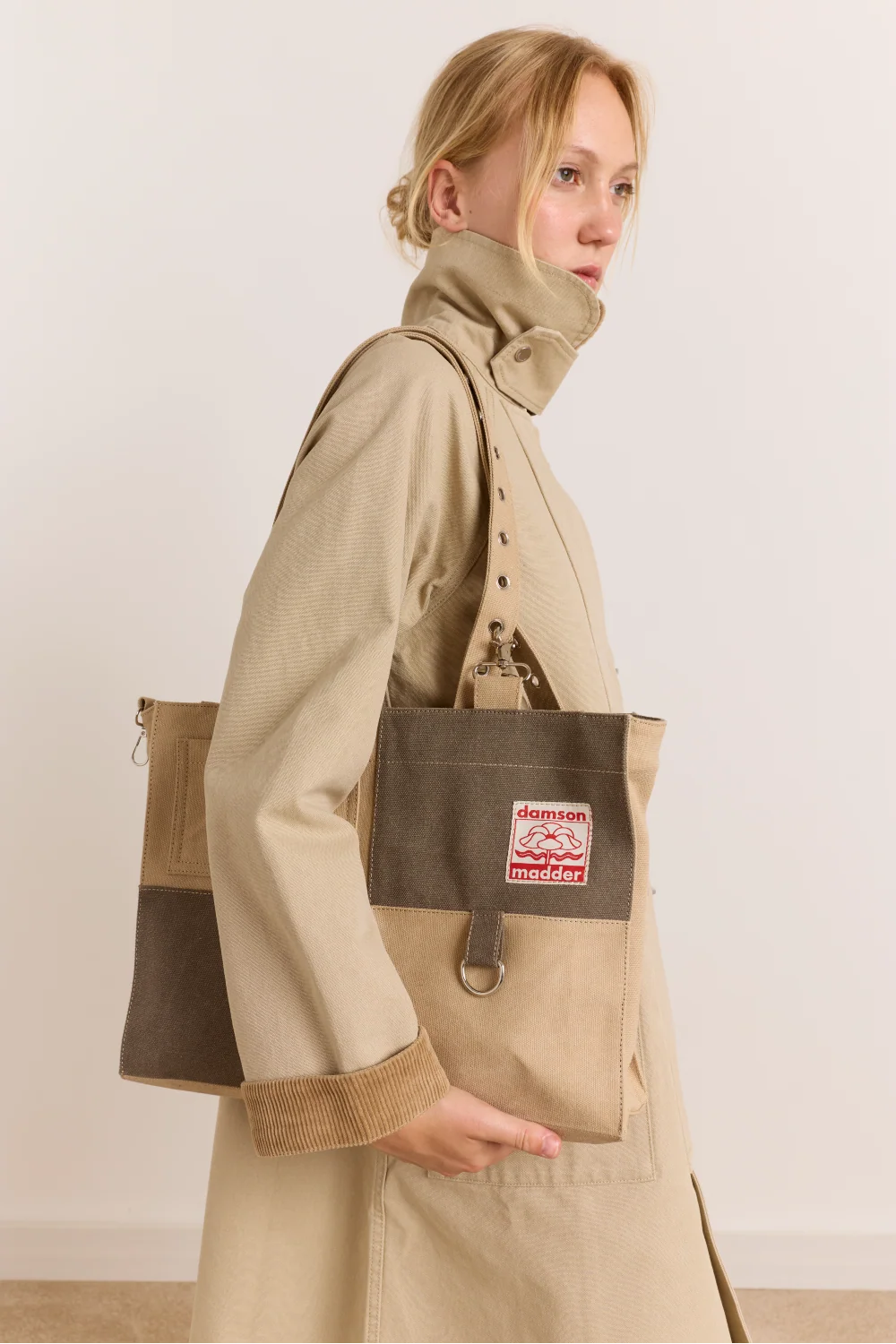Damson Madder Veda Canvas Bag // Sand