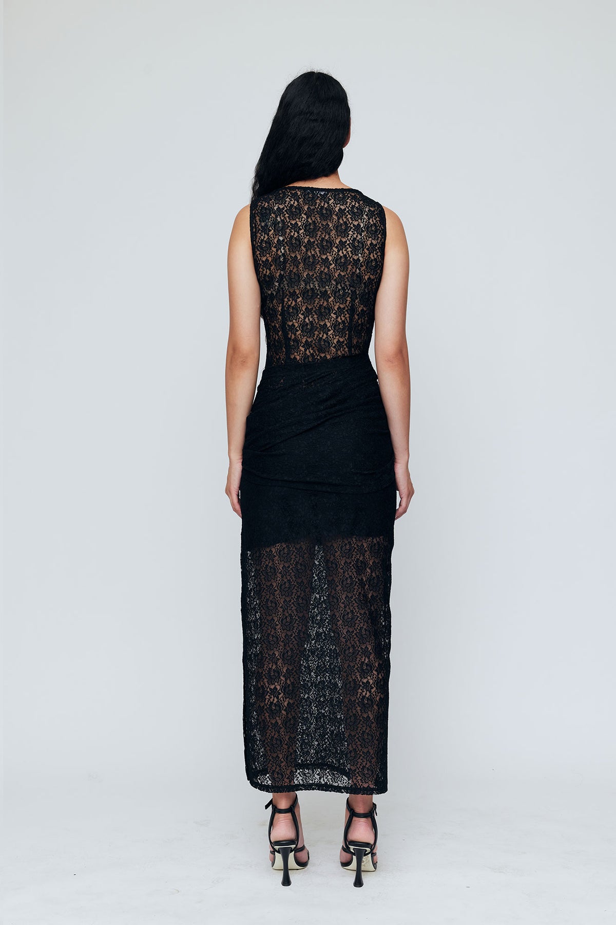 Wynn Hamlyn Margot Lace Dress // Black Lace