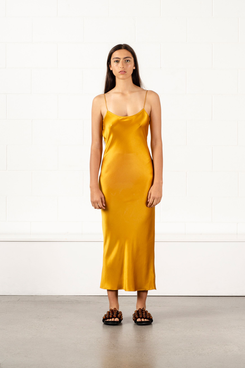 Penny Sage Dance Dress // Gold