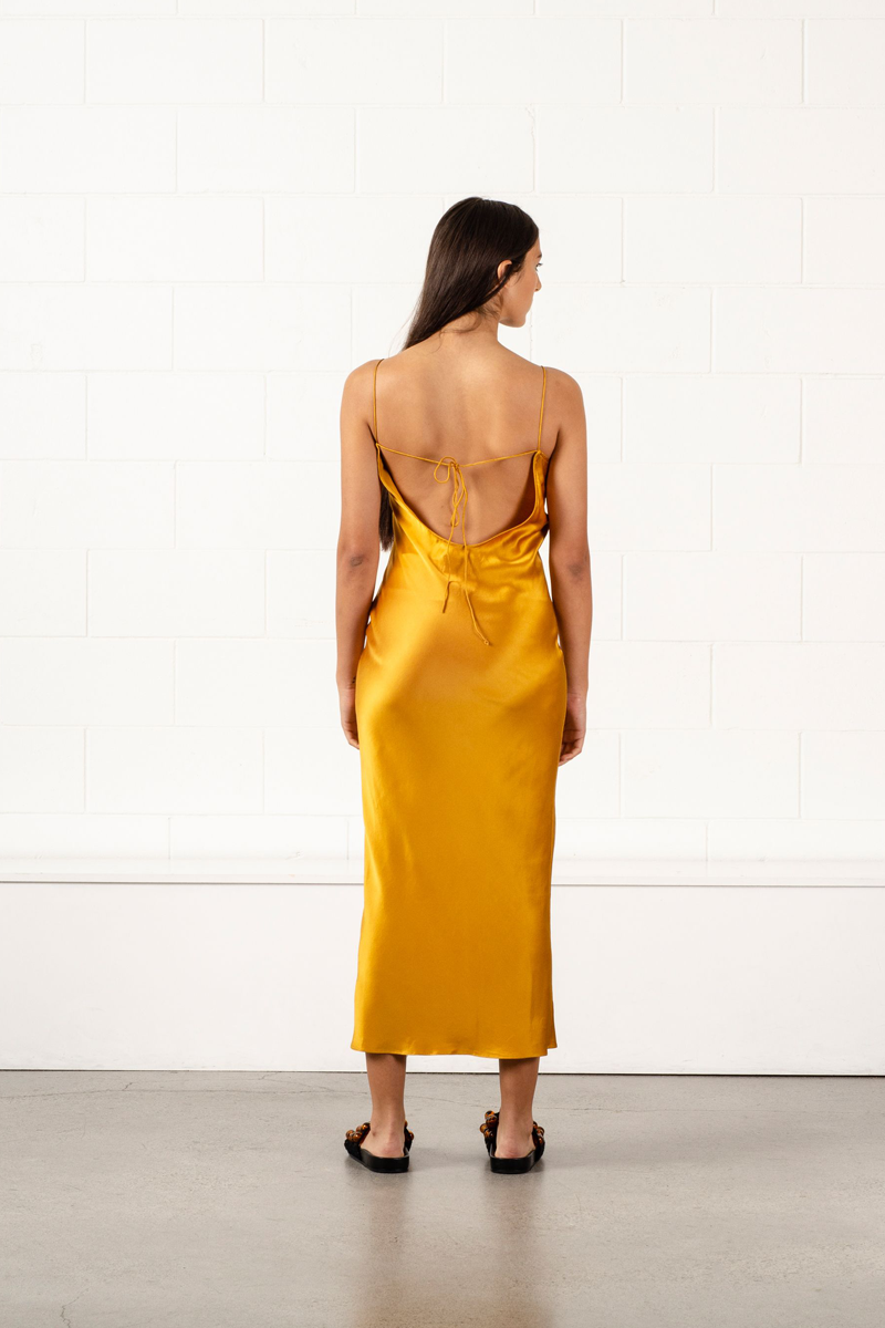 Penny Sage Dance Dress // Gold