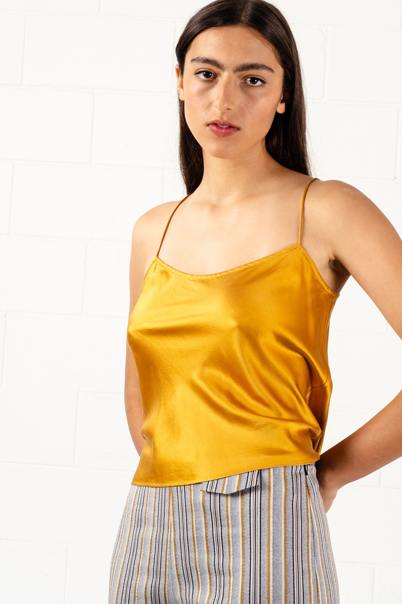 Penny Sage Dance Cami // Gold
