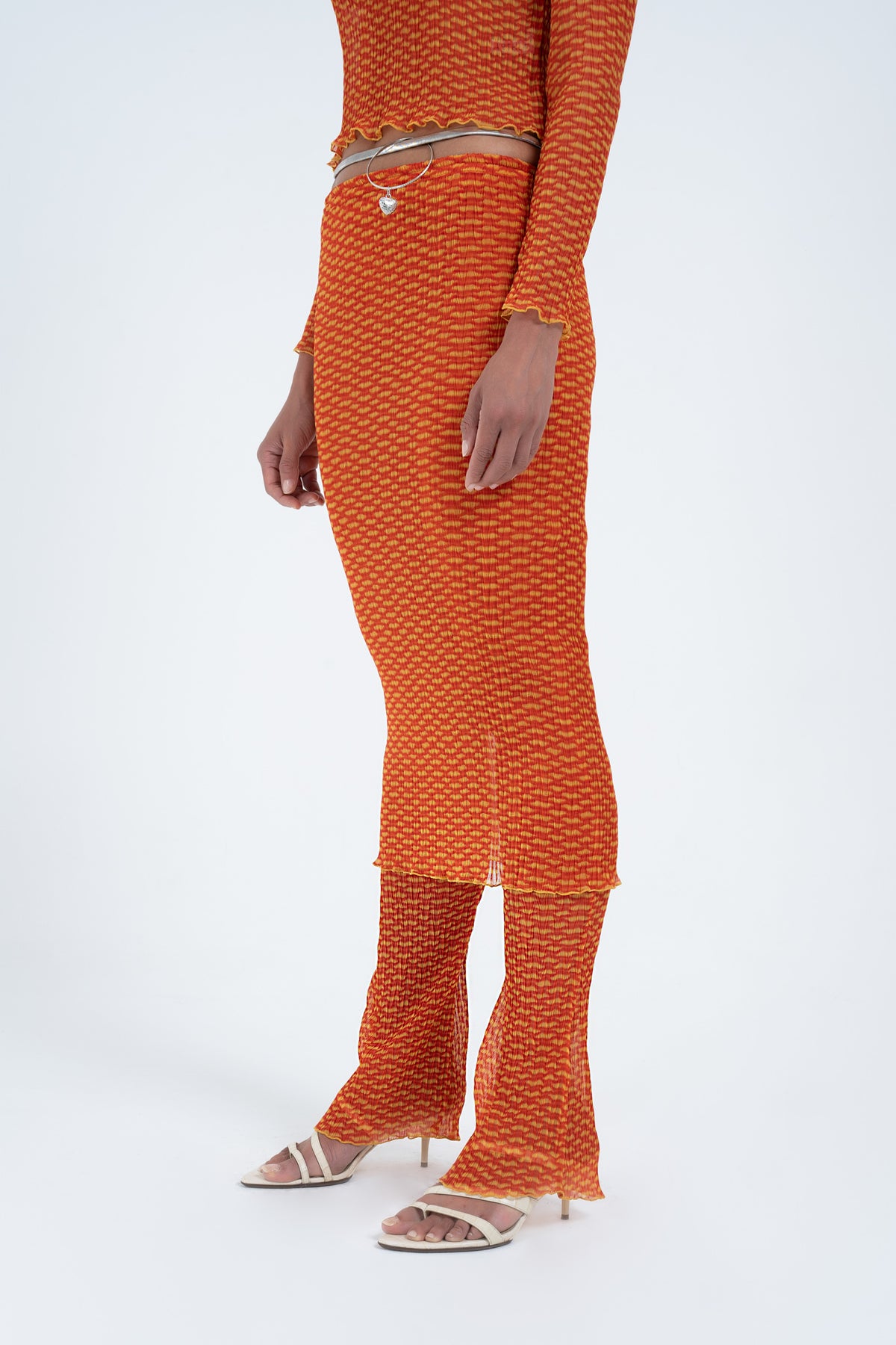 Arthur Tube Skirt // Orange Croc