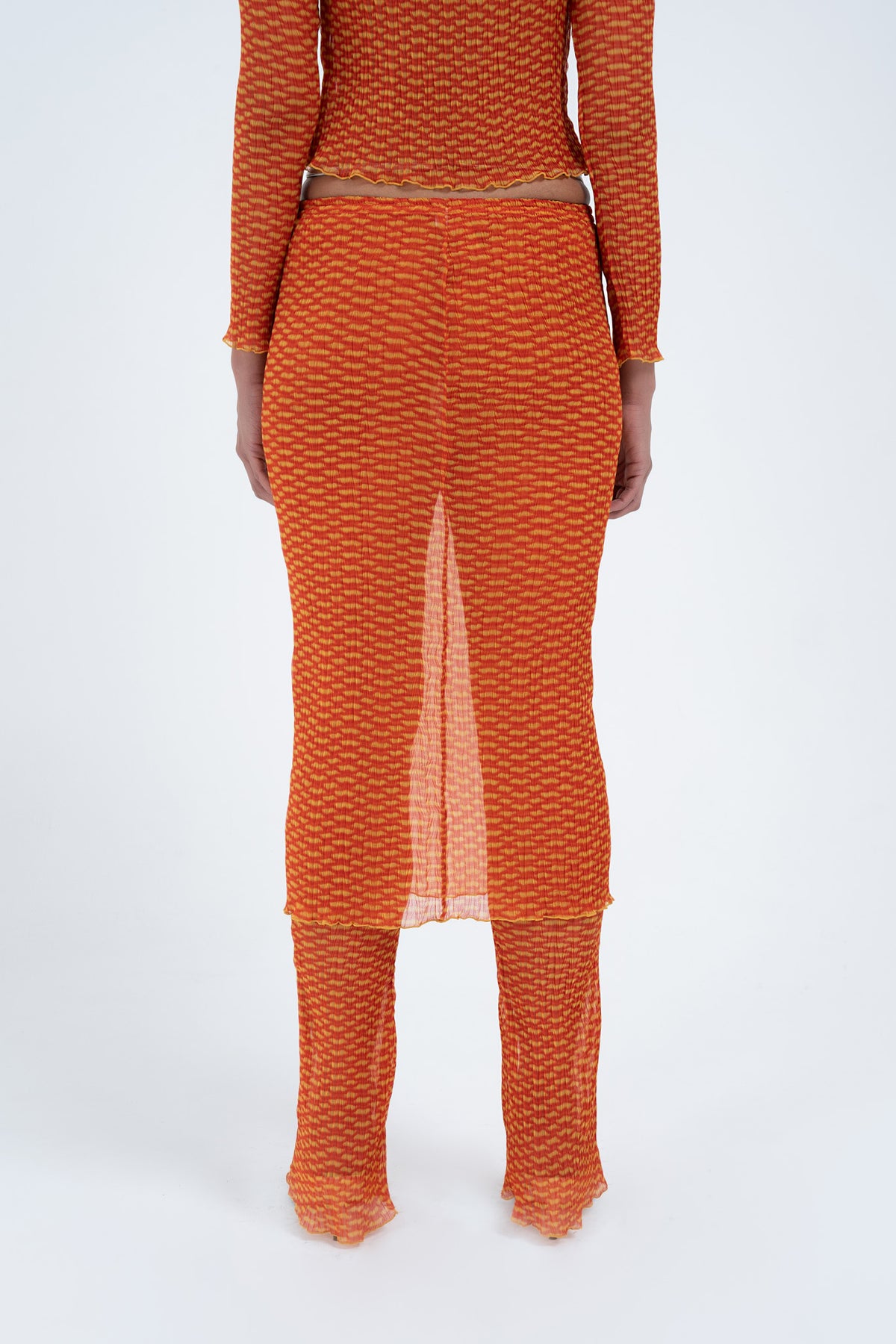 Arthur Tube Skirt // Orange Croc
