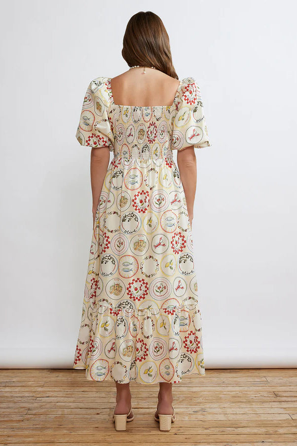 Kitri Maggie Vintage Plate Dress