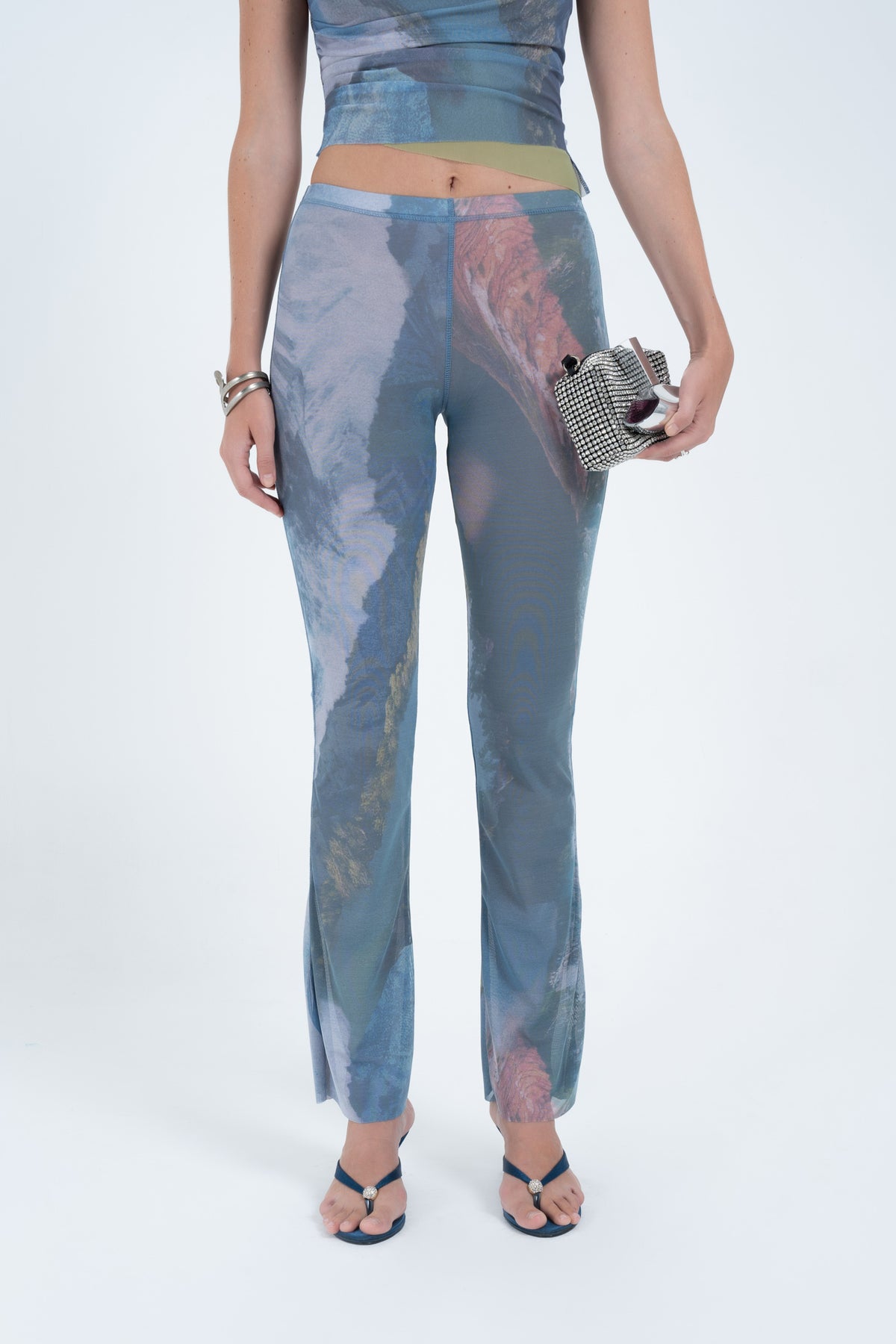 Arthur Mesh Flatlock Pant // River