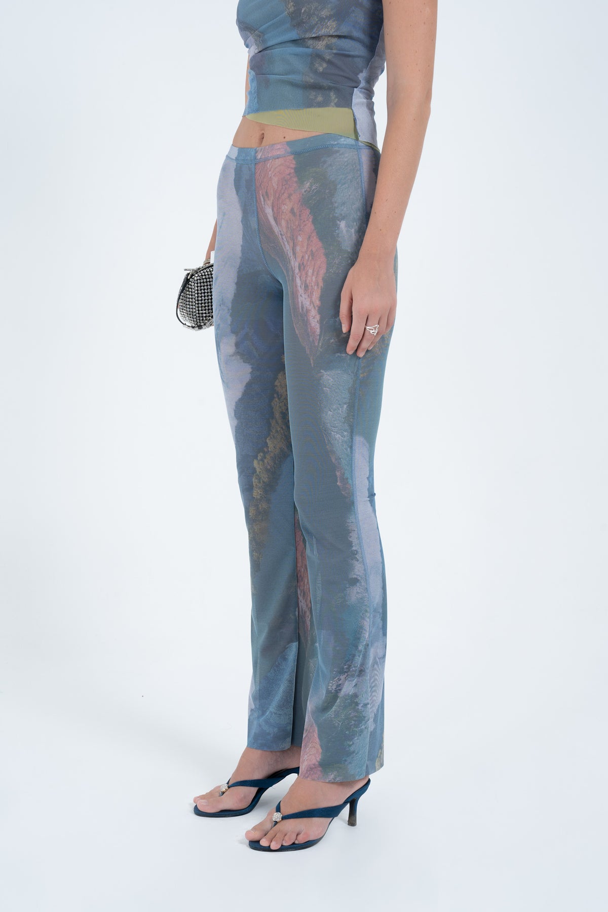 Arthur Mesh Flatlock Pant // River