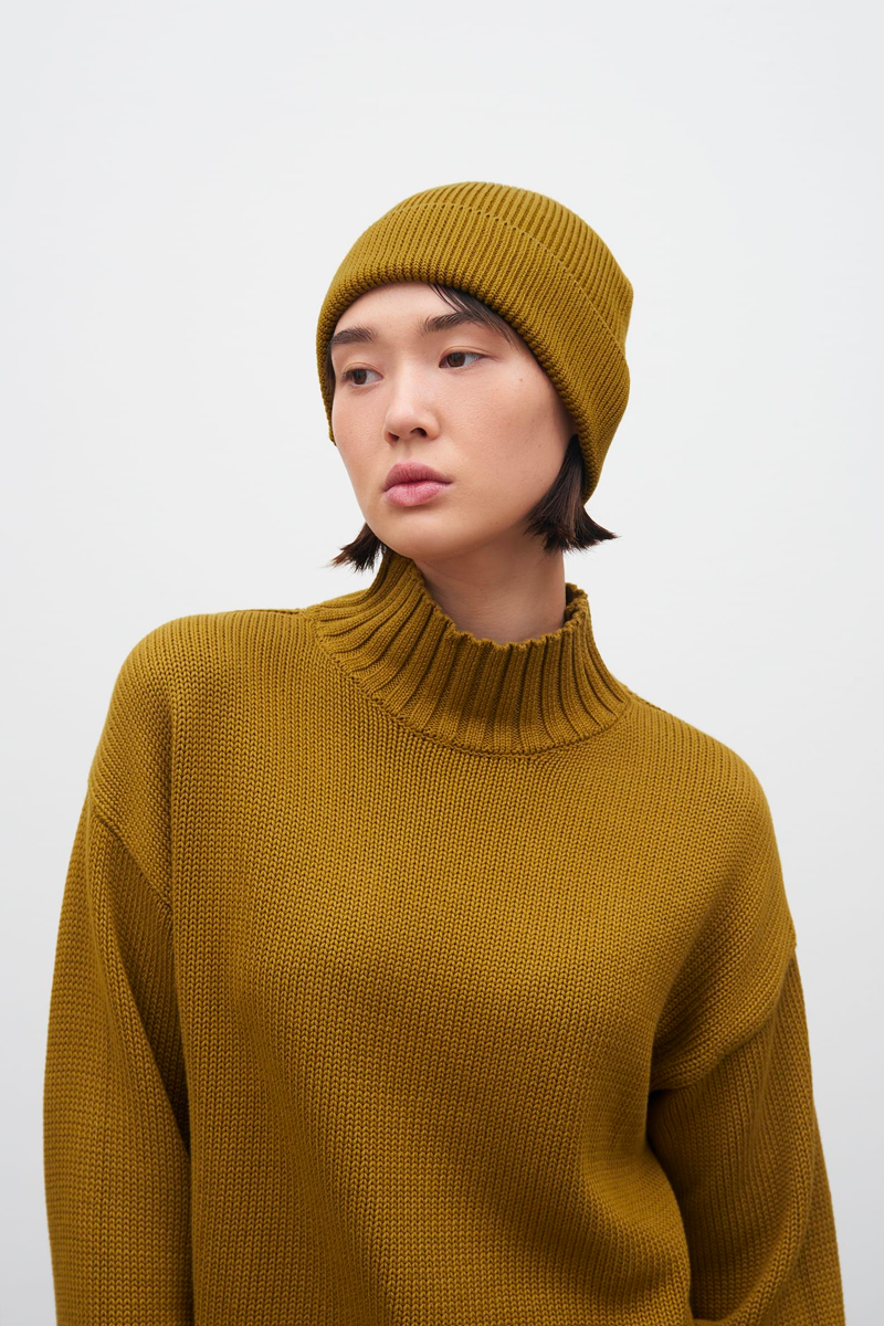 Kowtow Beanie // Chartreuse