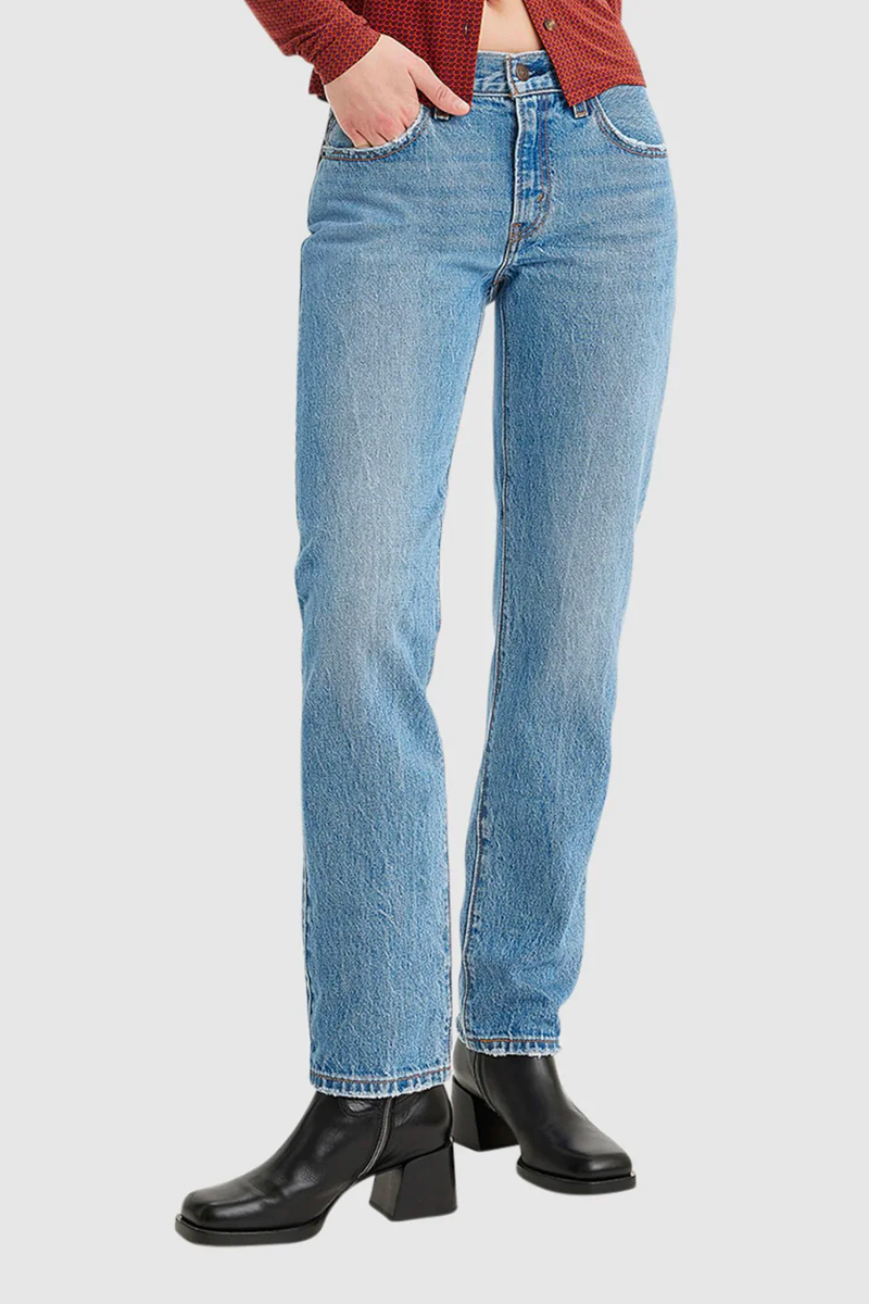 Levi's Middy Straight Jeans // Medium Indigo Worn In