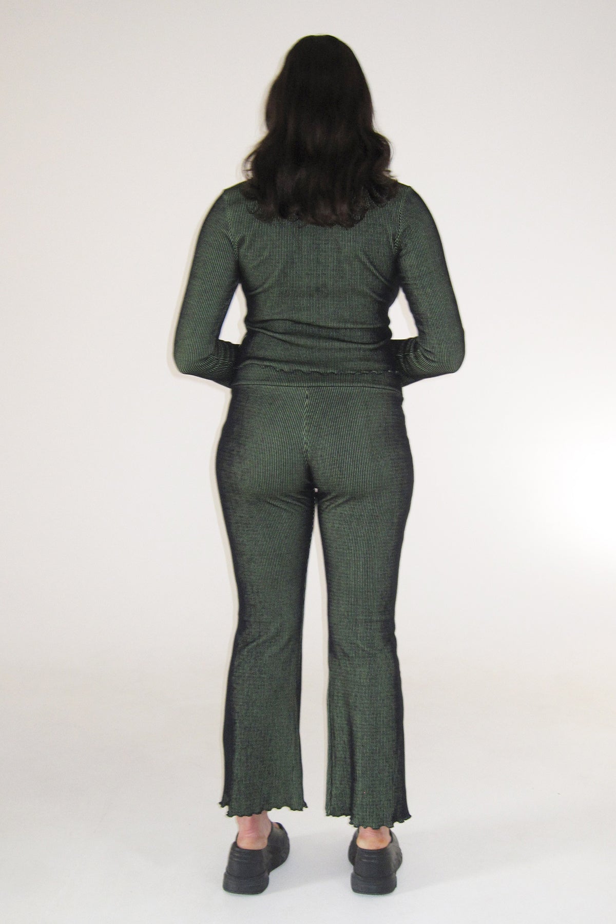 PV Inertia Ribbed Pants // Black / Lime
