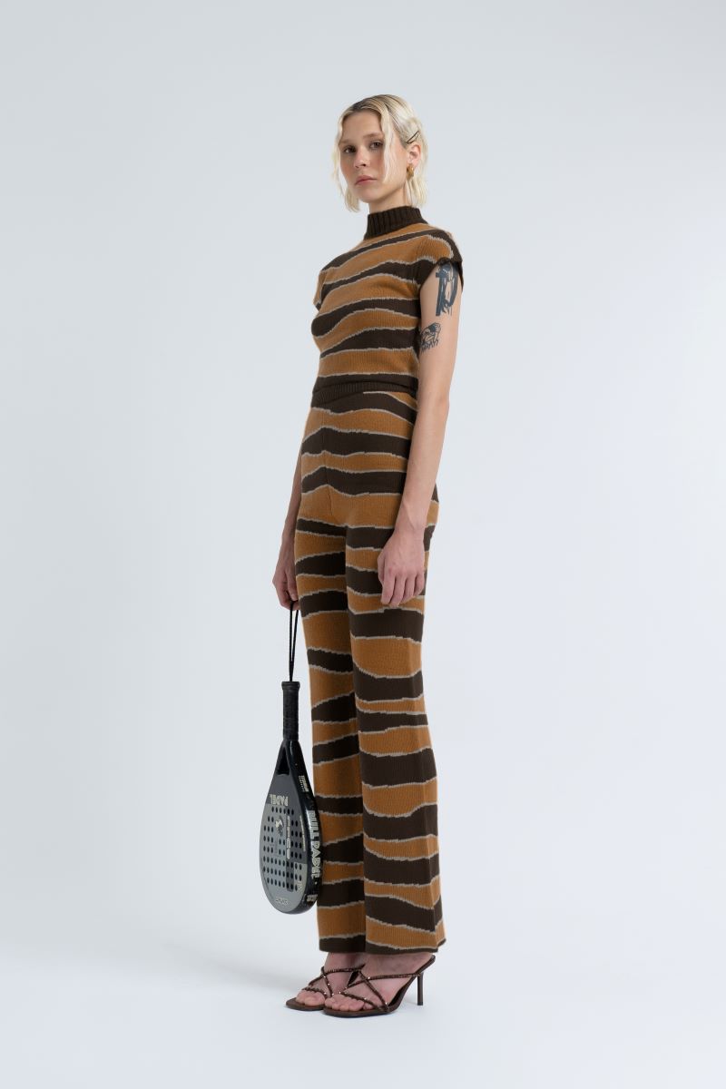 Arthur Straight Leg Knit Pant // Kelp