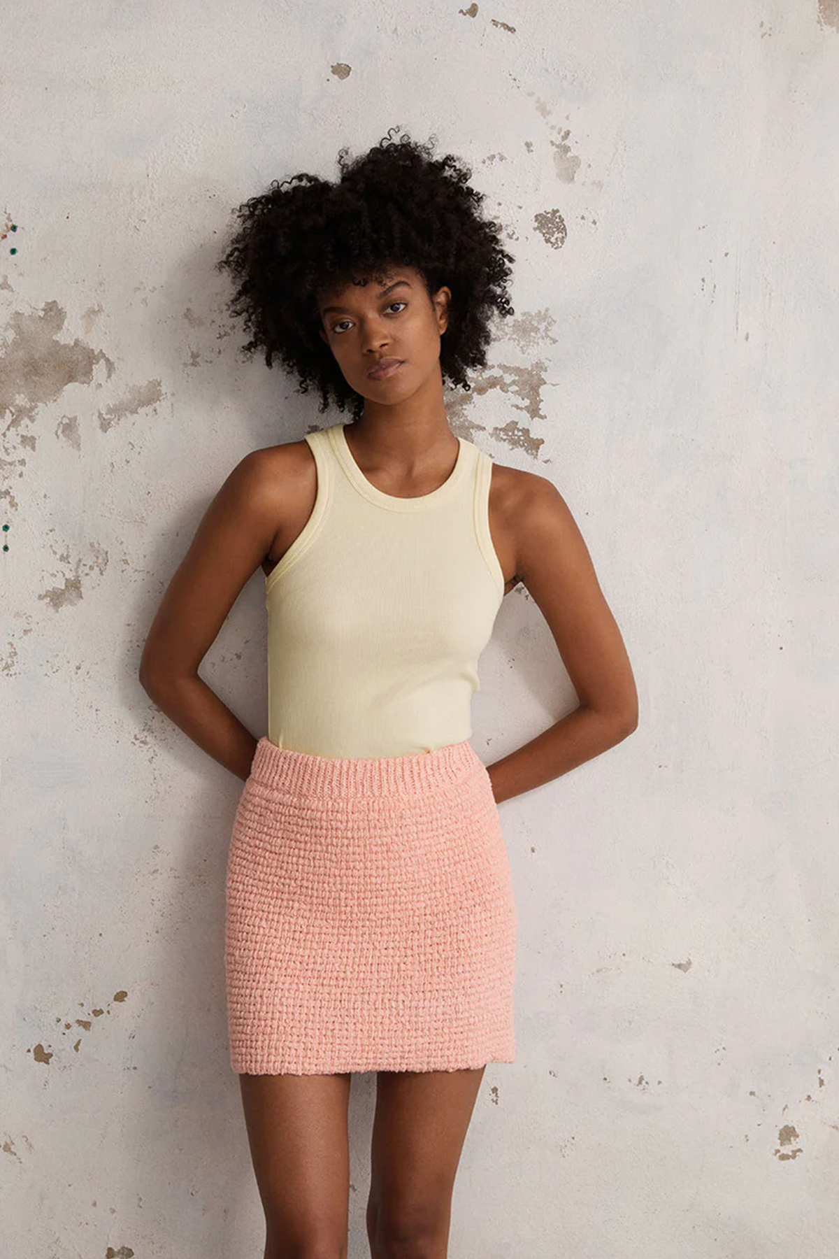 Blanca Belle Mini Skirt // Pink
