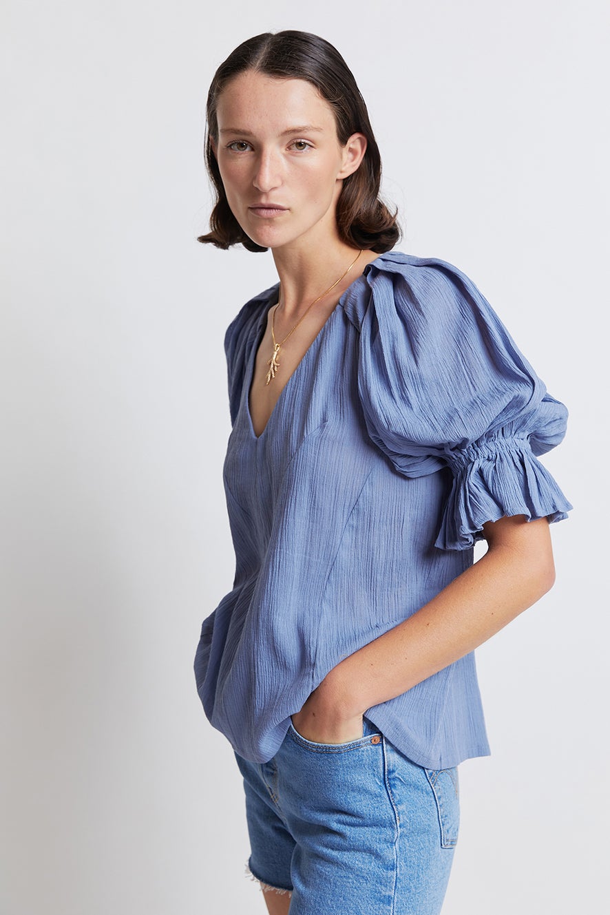 Karen Walker Diurnal Top // Mid Blue