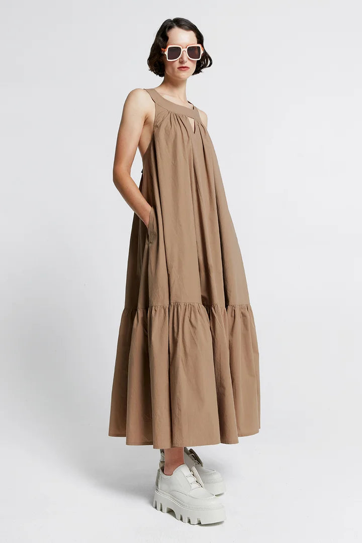 Karen Walker Organic Cotton South Dakota Dress // Bran